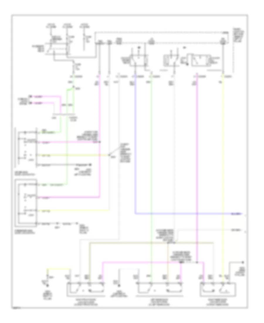 Forced Entry Wiring Diagram without Memory 1 of 2 for Ford Fusion S 2008