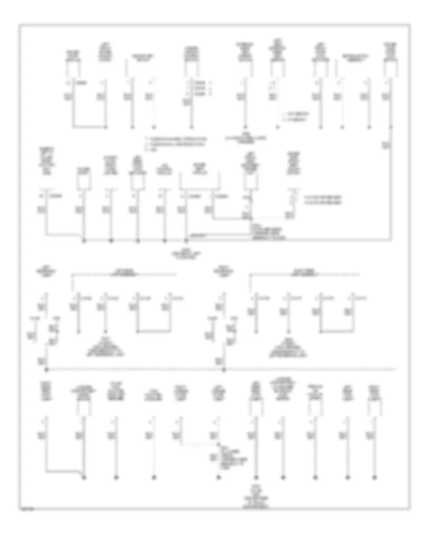 Ground Distribution Wiring Diagram 3 of 4 for Ford Fusion S 2008