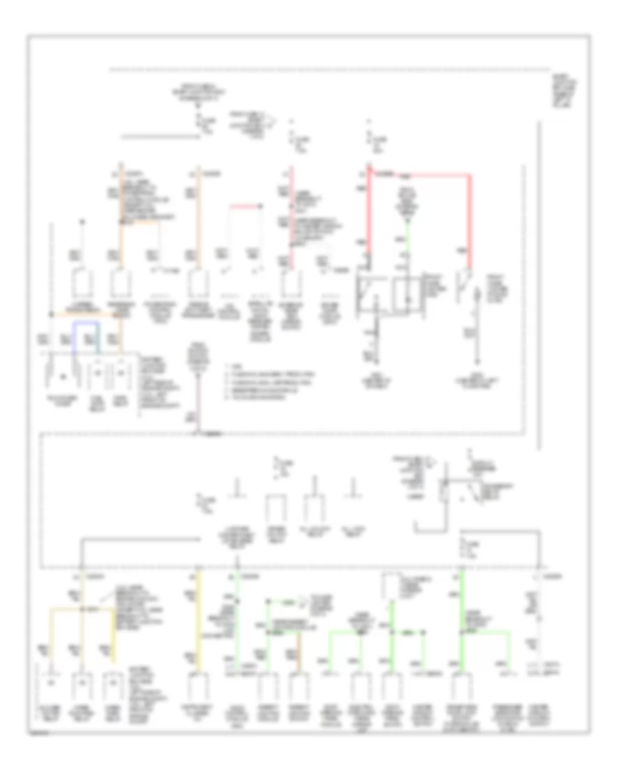 Power Distribution Wiring Diagram 3 of 3 for Ford Fusion S 2008
