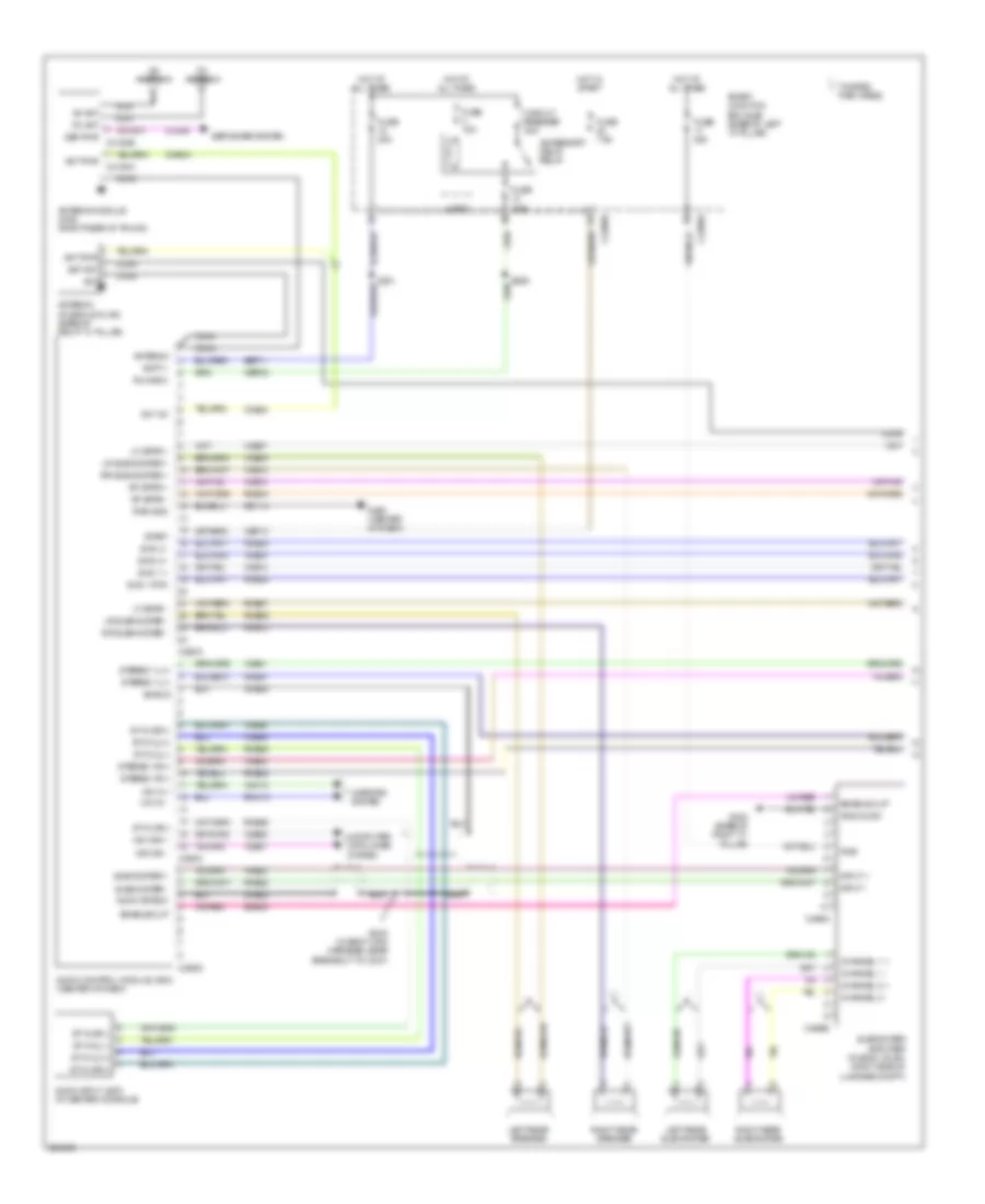 Audiophile Sound Radio Wiring Diagram with SYNC 1 of 2 for Ford Fusion S 2008