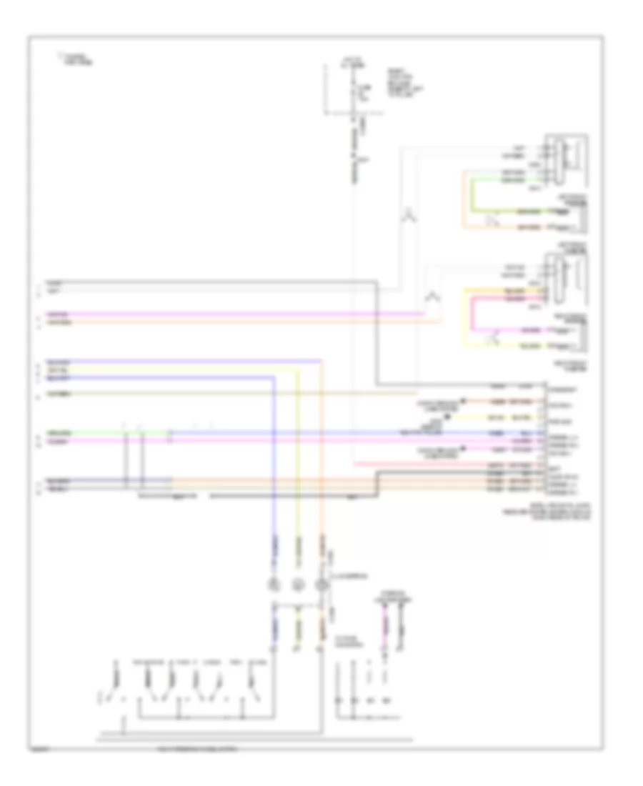 Audiophile Sound Radio Wiring Diagram, without SYNC (2 of 2) for Ford Fusion S 2008