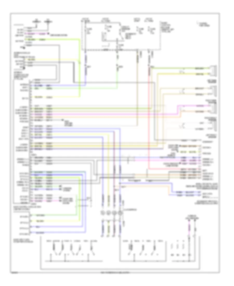 Base Radio Wiring Diagram, with SYNC for Ford Fusion S 2008