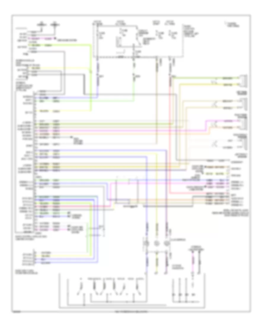 Base Radio Wiring Diagram, without SYNC for Ford Fusion S 2008