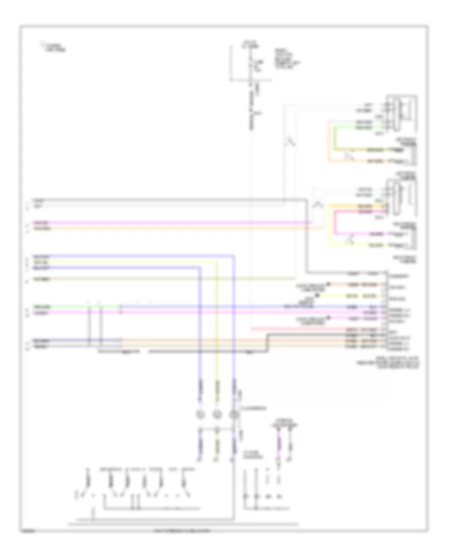 Premium Radio Wiring Diagram, without SYNC (2 of 2) for Ford Fusion S 2008