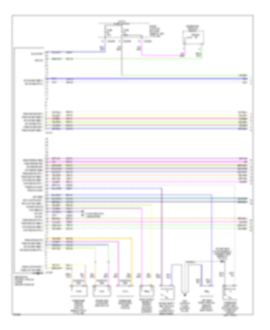 Supplemental Restraints Wiring Diagram Late Production 1 of 2 for Ford Fusion S 2008