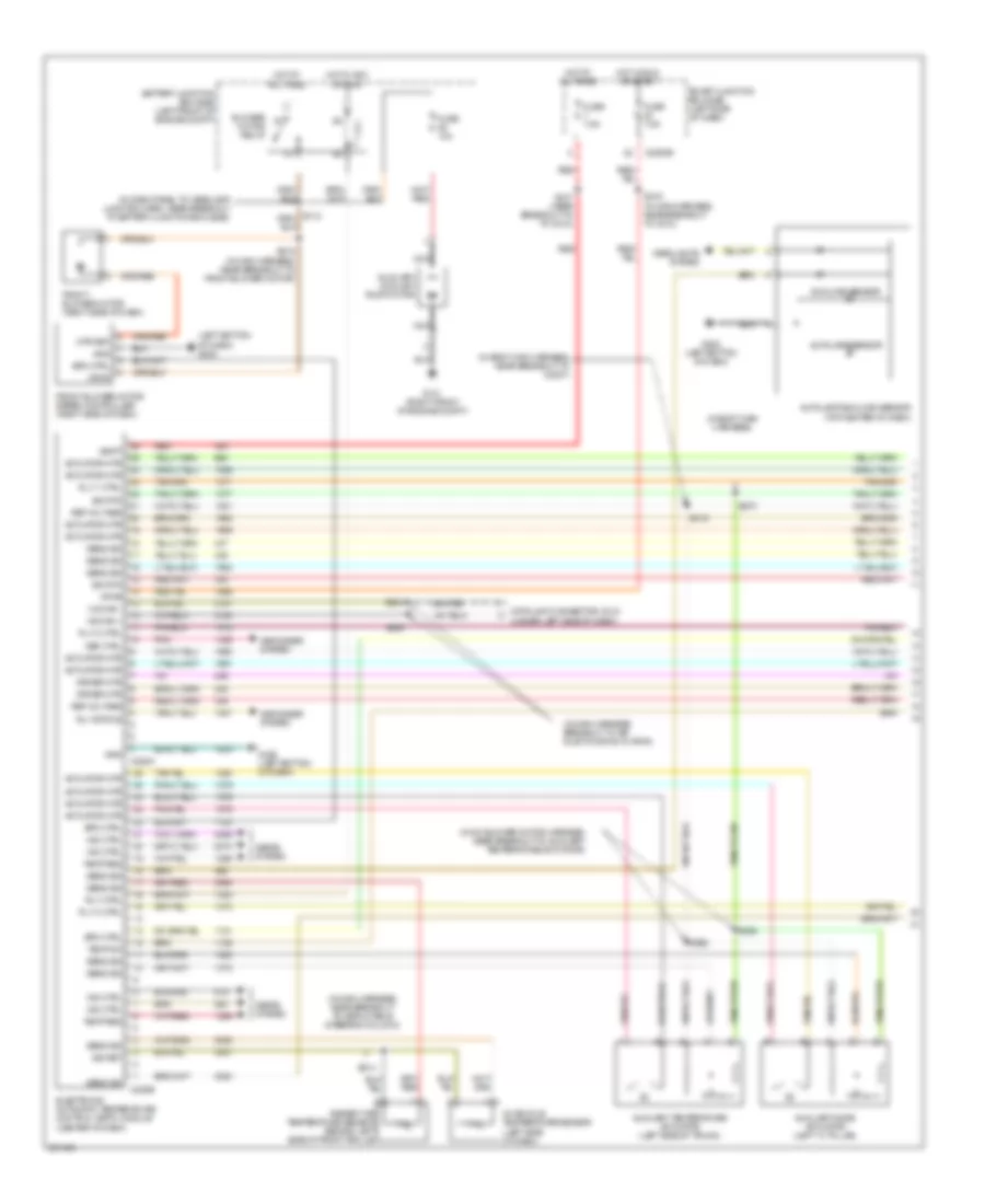 Automatic A C Wiring Diagram with Auxiliary Climate Control 1 of 3 for Ford Freestyle Limited 2007