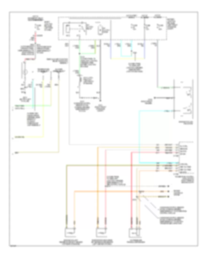 Automatic AC Wiring Diagram, with Auxiliary Climate Control (3 of 3) for Ford Freestyle Limited 2007
