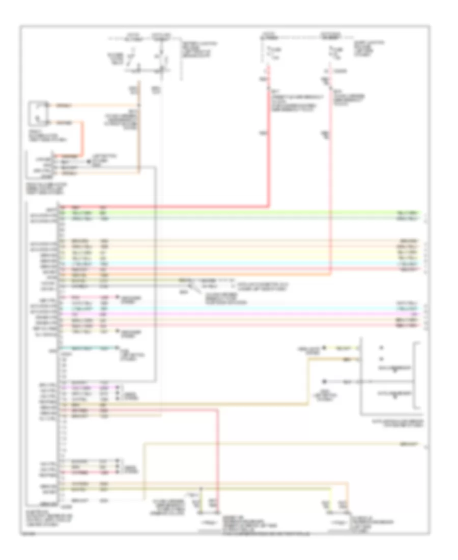 Automatic AC Wiring Diagram, without Auxiliary Climate Control (1 of 3) for Ford Freestyle Limited 2007