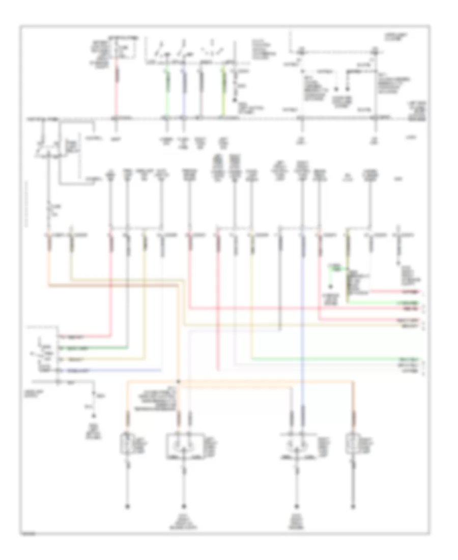 Exterior Lamps Wiring Diagram 1 of 2 for Ford Freestyle Limited 2007
