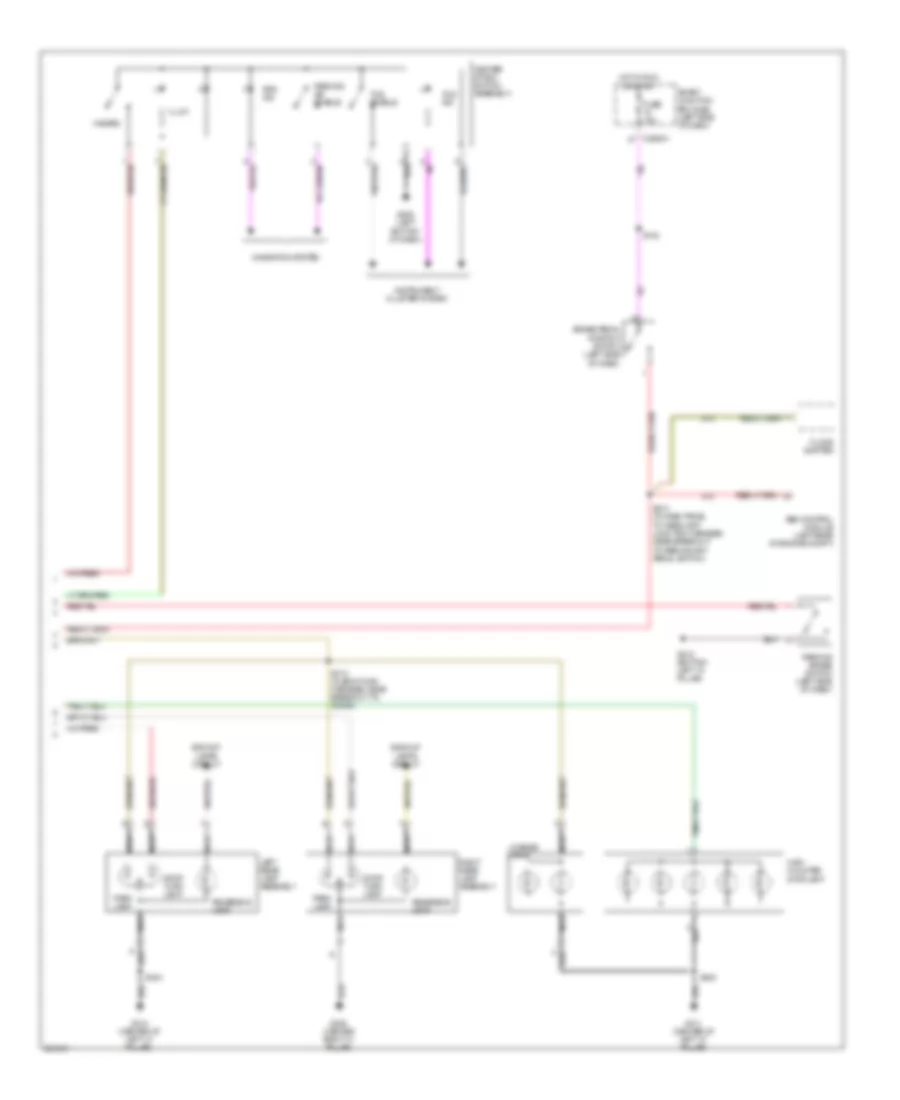 Exterior Lamps Wiring Diagram 2 of 2 for Ford Freestyle Limited 2007