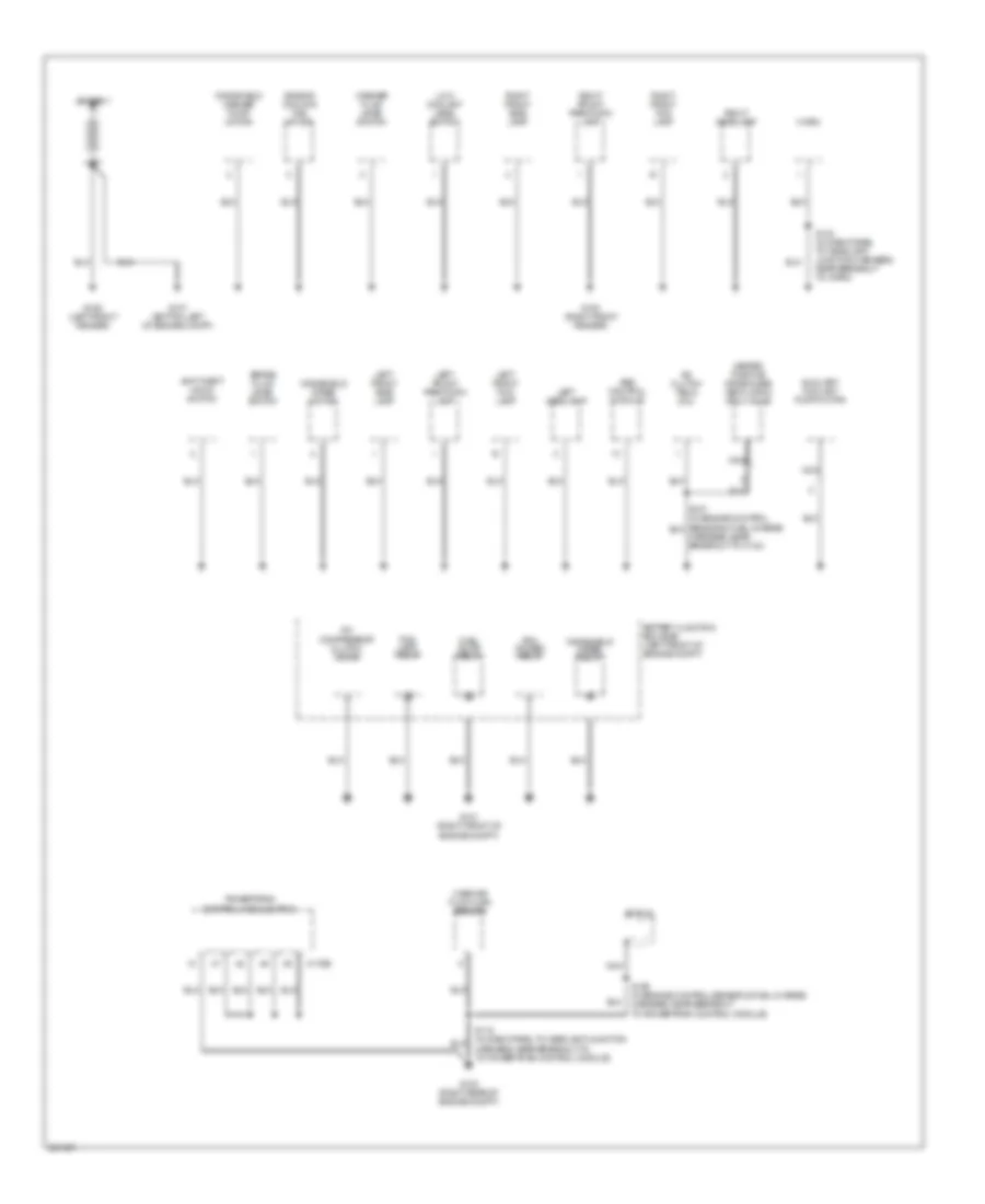 Ground Distribution Wiring Diagram 1 of 4 for Ford Freestyle Limited 2007