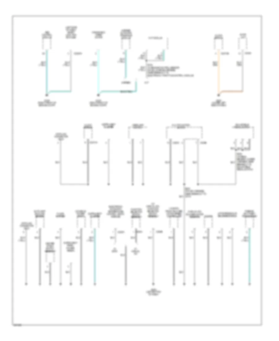 Ground Distribution Wiring Diagram (2 of 4) for Ford Freestyle Limited 2007