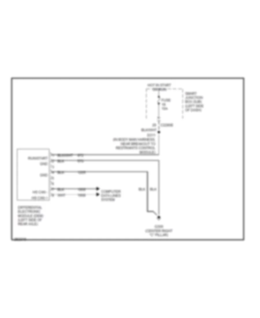 AWD Wiring Diagram for Ford Freestyle Limited 2007