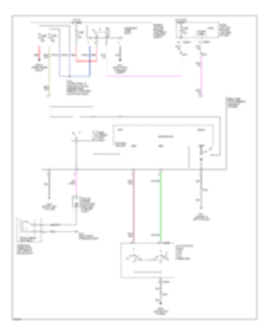 Rear Wiper Washer Wiring Diagram for Ford Freestyle Limited 2007