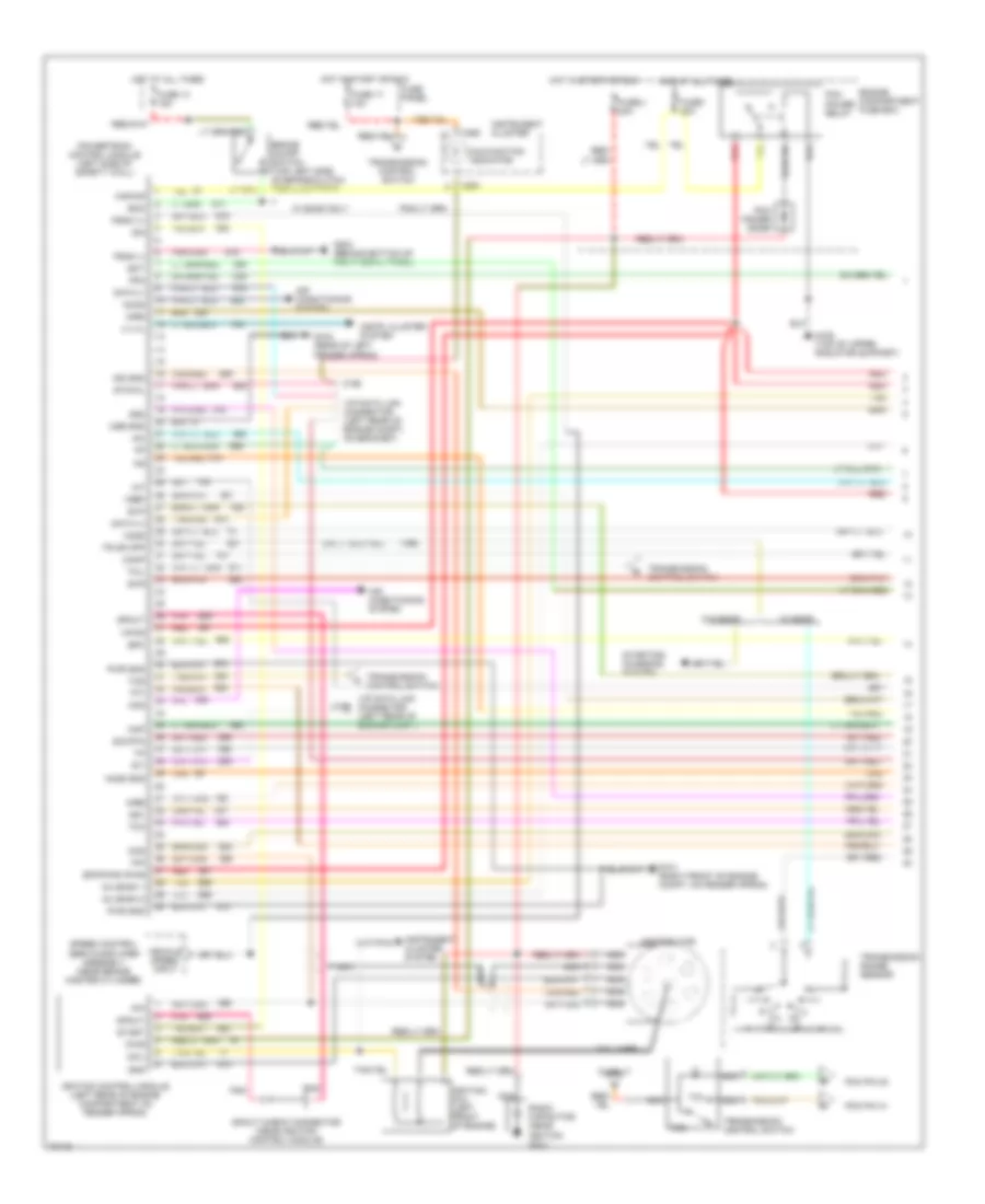 4 9L Engine Performance Wiring Diagrams Except California 1 of 2 for Ford Cab  Chassis F350 1995