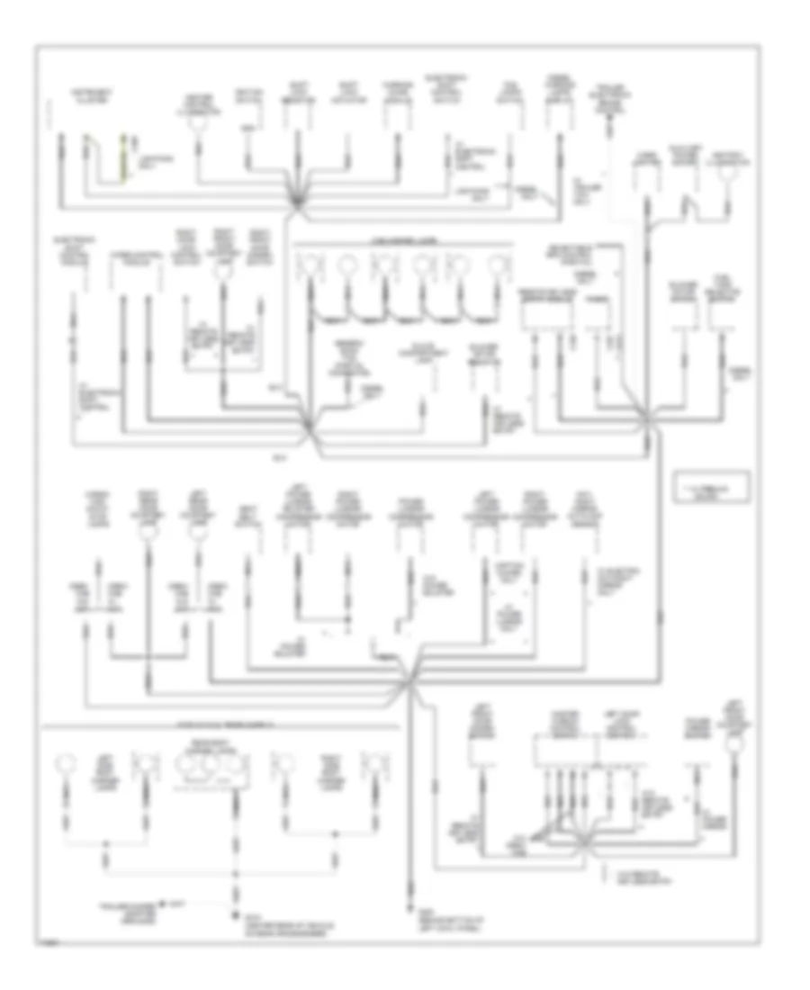 Ground Distribution Wiring Diagram 4 of 4 for Ford Cab  Chassis F350 1995