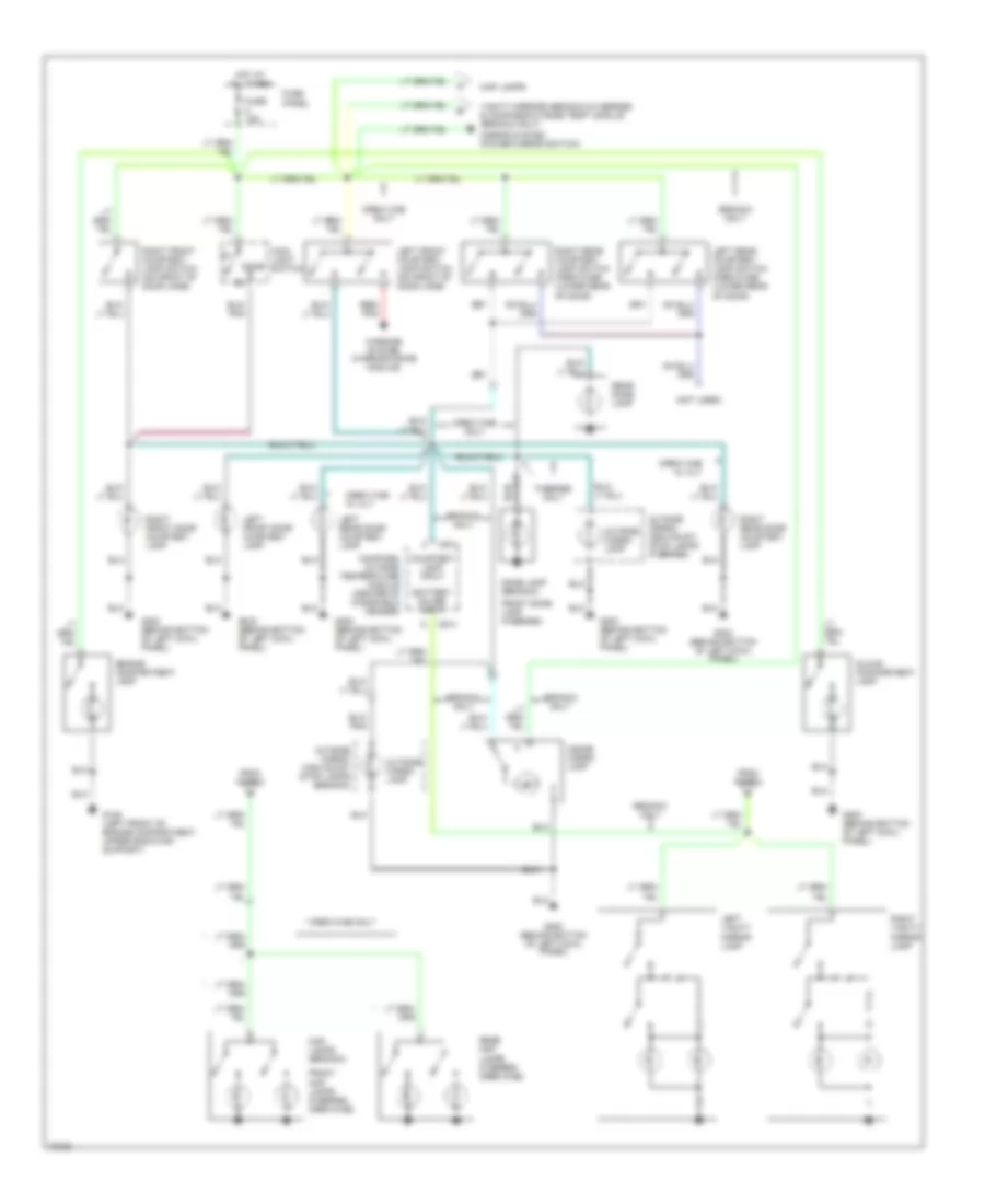 Courtesy Lamps Wiring Diagram, without RemoteKeyless Entry for Ford Cab  Chassis F350 1995