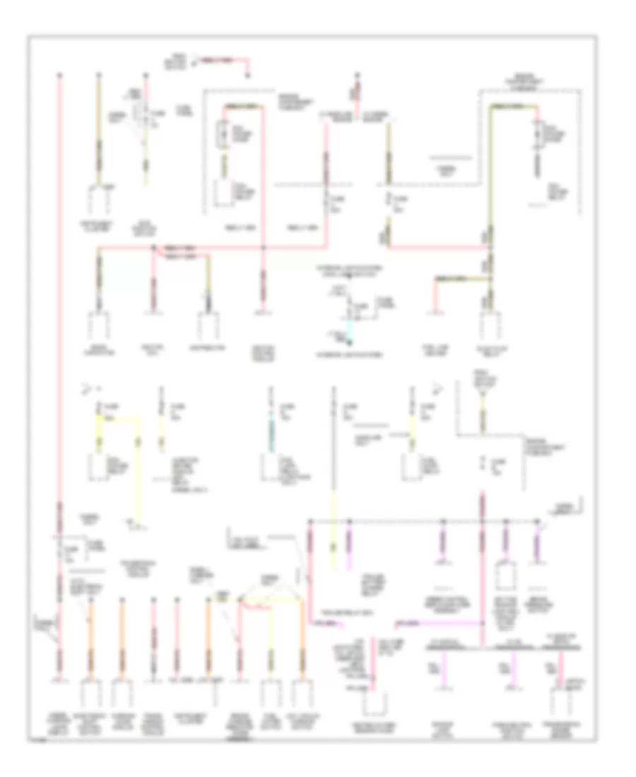 Power Distribution Wiring Diagram 2 of 3 for Ford Cab  Chassis F350 1995