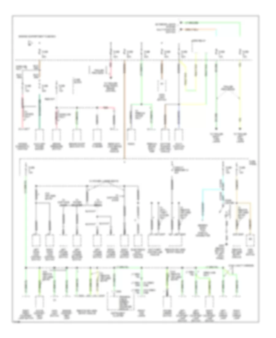 Power Distribution Wiring Diagram (3 of 3) for Ford Cab  Chassis F350 1995
