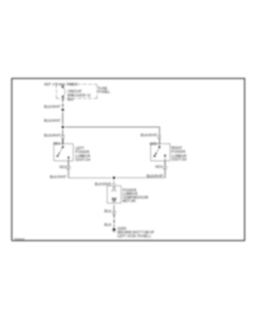 Lumbar Wiring Diagram with Cloth Bench for Ford Cab  Chassis F350 1995