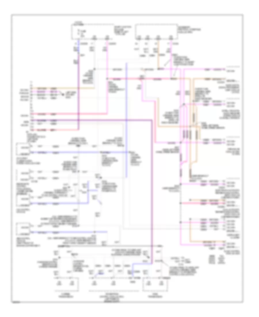 Computer Data Lines Wiring Diagram, without Memory for Ford Fusion SE 2008