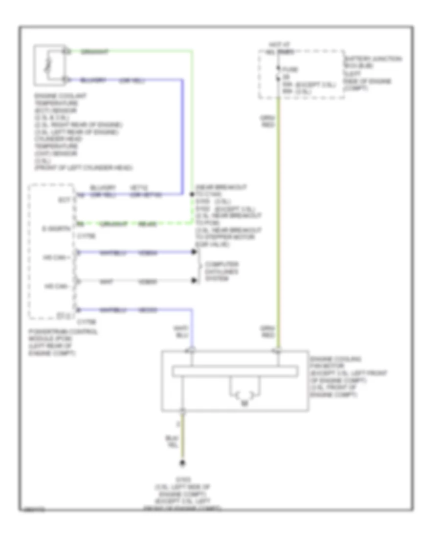 Cooling Fan Wiring Diagram for Ford Fusion SE 2008