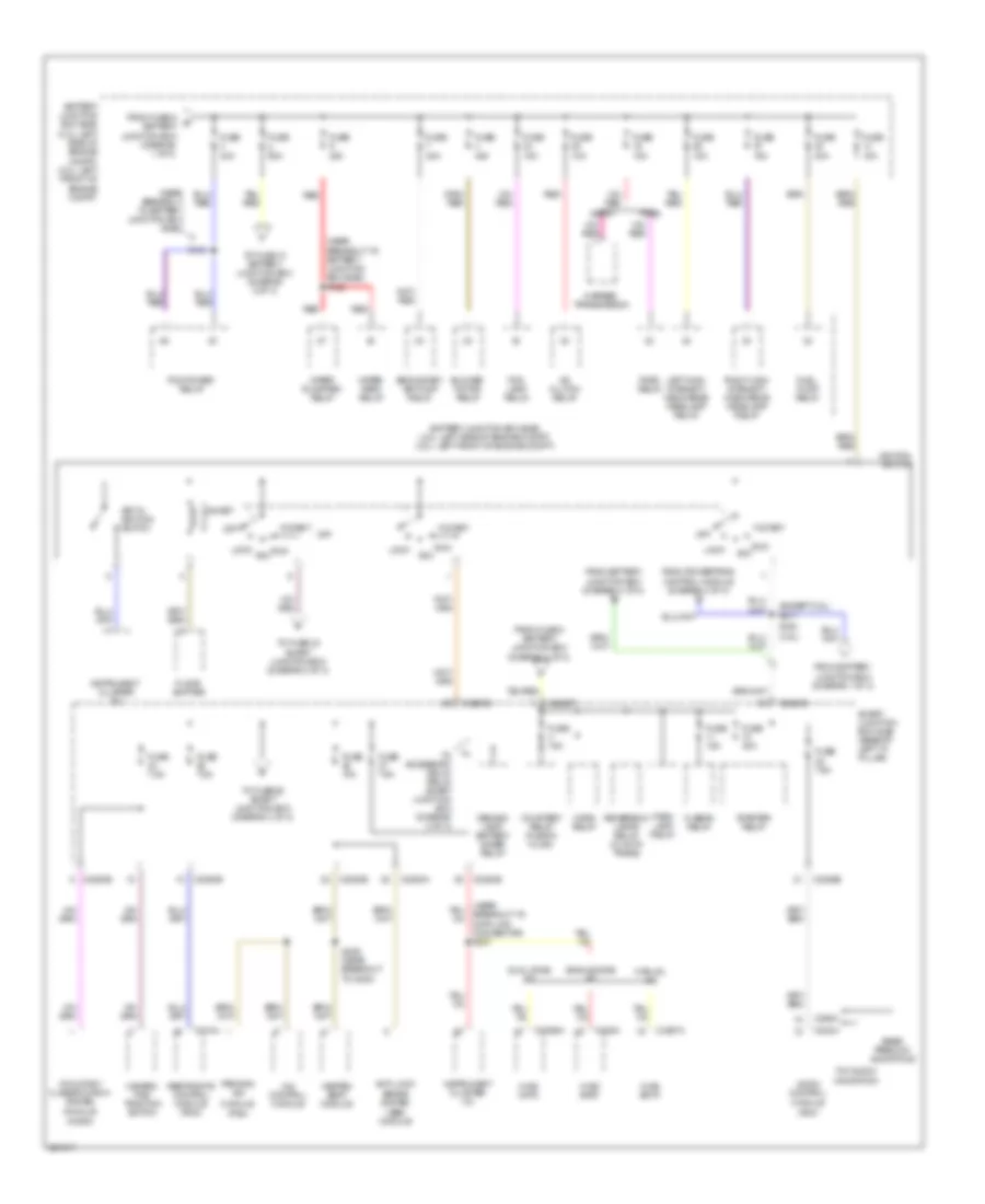 Power Distribution Wiring Diagram 2 of 3 for Ford Fusion SE 2008