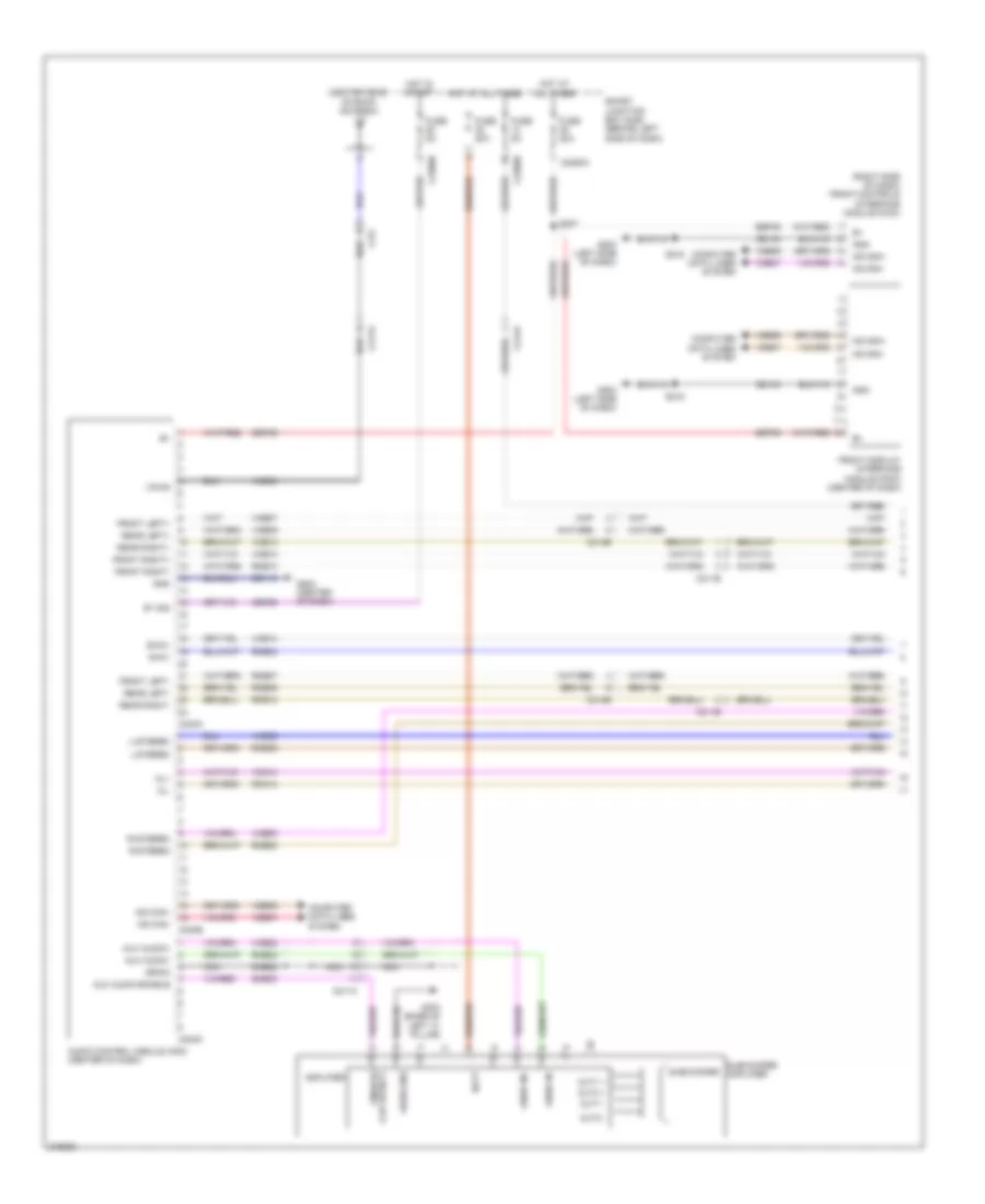 SYNC Radio Wiring Diagram (1 of 2) for Ford Focus SES 2011