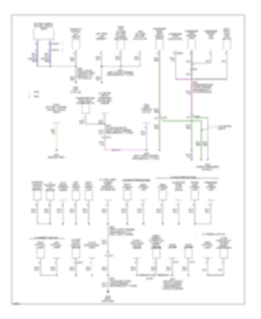 Ground Distribution Wiring Diagram 3 of 4 for Ford C Max Energi SEL 2014