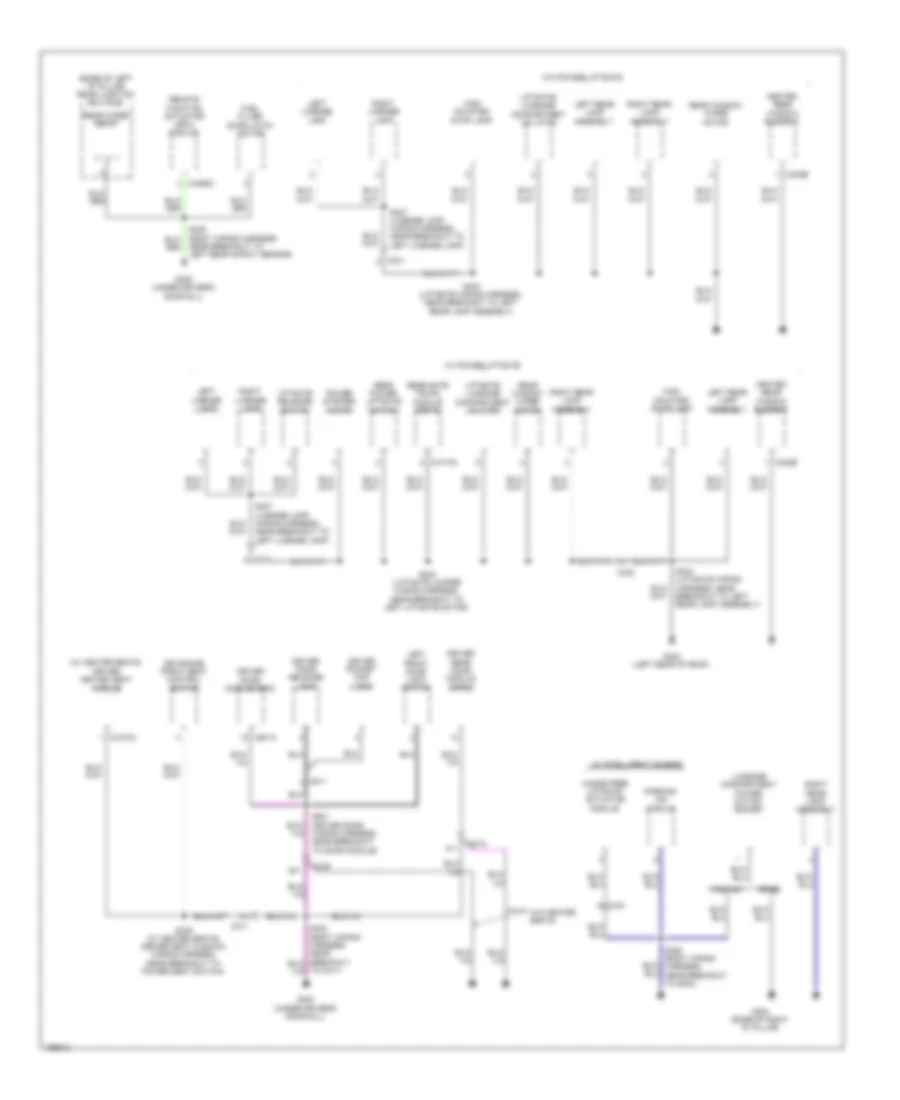 Ground Distribution Wiring Diagram (4 of 4) for Ford C-Max Energi SEL 2014