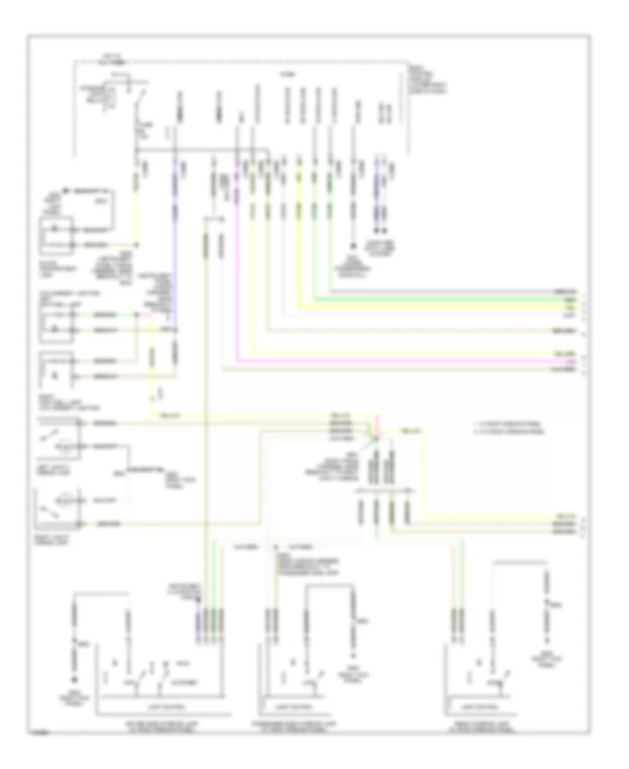 Courtesy Lamps Wiring Diagram 1 of 3 for Ford C Max Energi SEL 2014