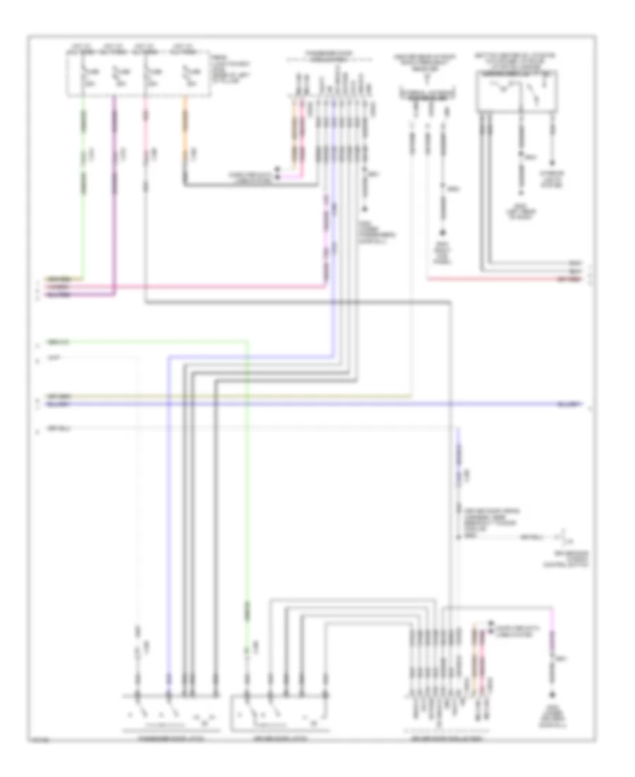 Power Door Locks Wiring Diagram (2 of 4) for Ford C-Max Energi SEL 2014
