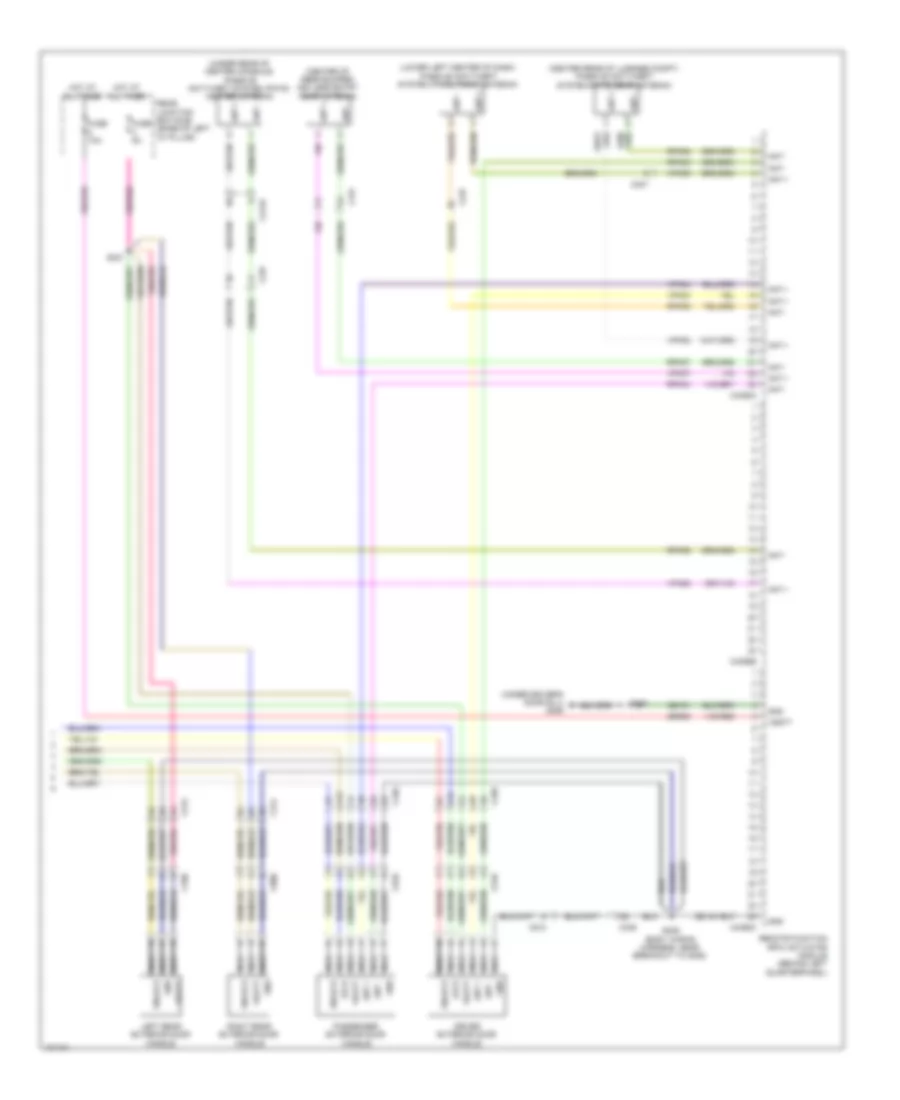Power Door Locks Wiring Diagram (4 of 4) for Ford C-Max Energi SEL 2014