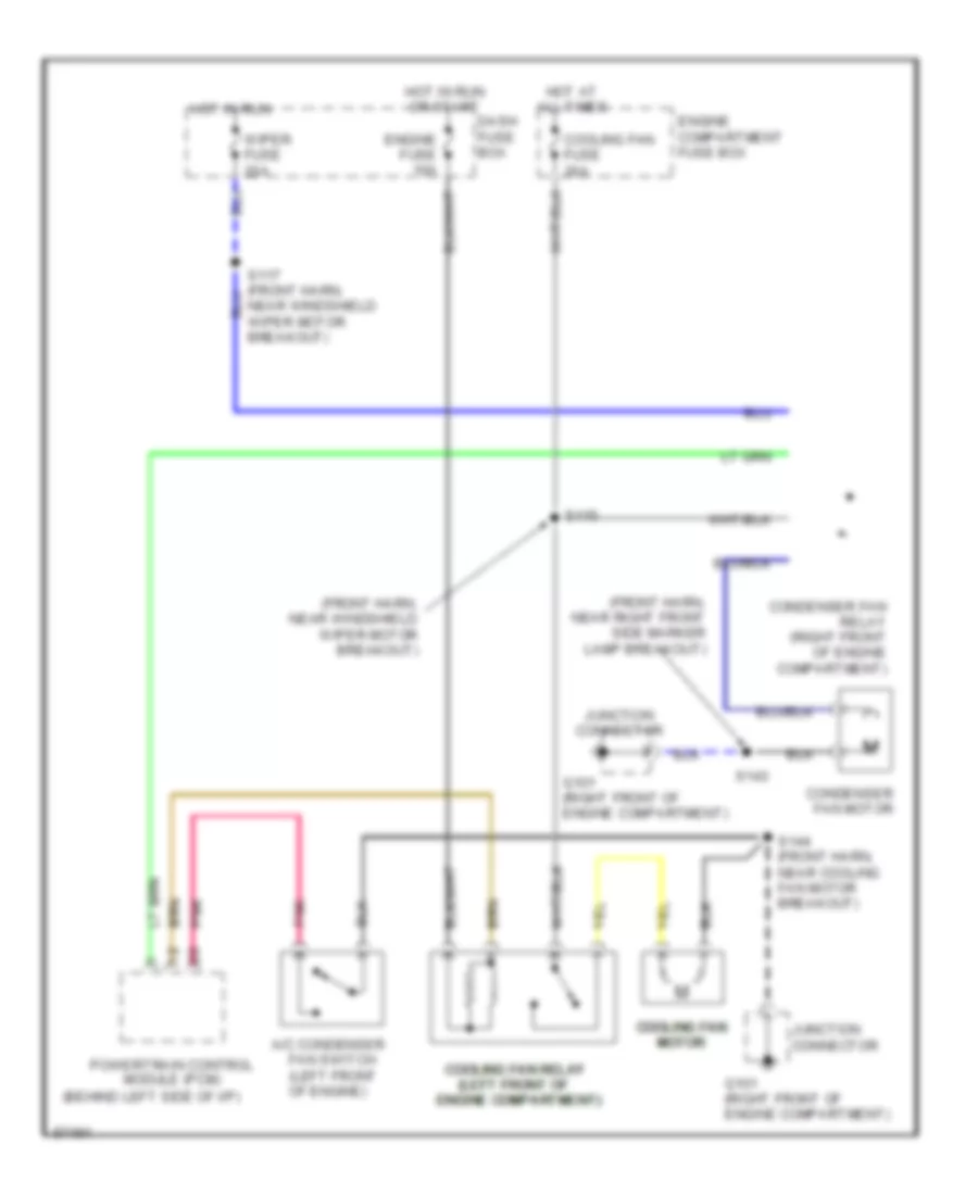 Cooling Fan Wiring Diagram for Ford Aspire 1997