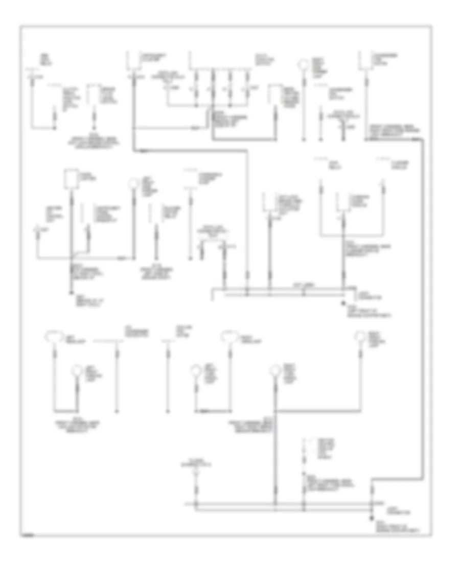 Ground Distribution Wiring Diagram 1 of 2 for Ford Aspire 1997