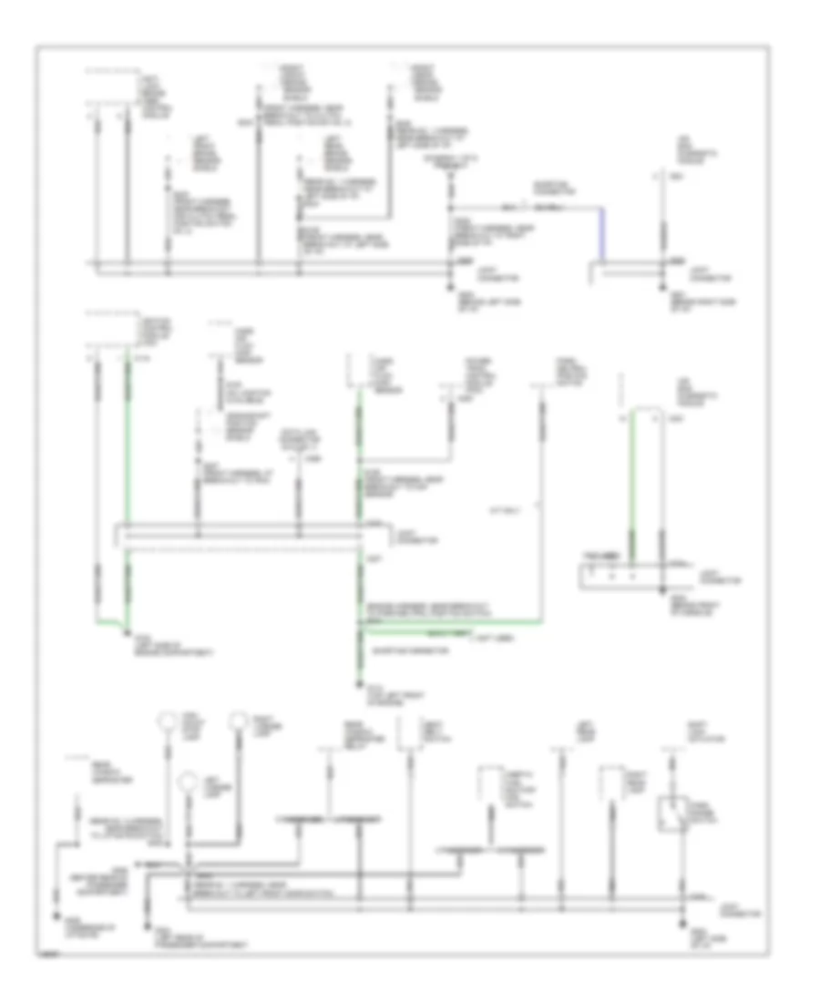 Ground Distribution Wiring Diagram (2 of 2) for Ford Aspire 1997