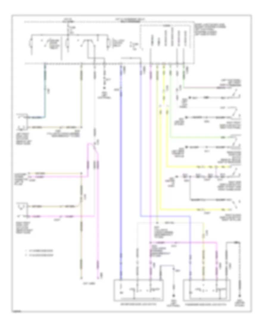 Forced Entry Wiring Diagram with Cutaway for Ford E 350 Super Duty XL 2013