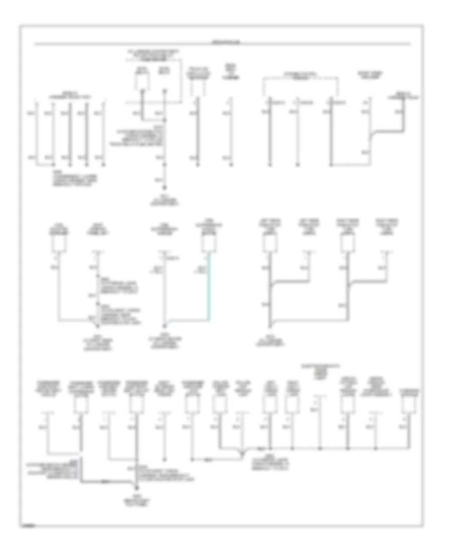 Ground Distribution Wiring Diagram (4 of 4) for Ford Crown Victoria 2006