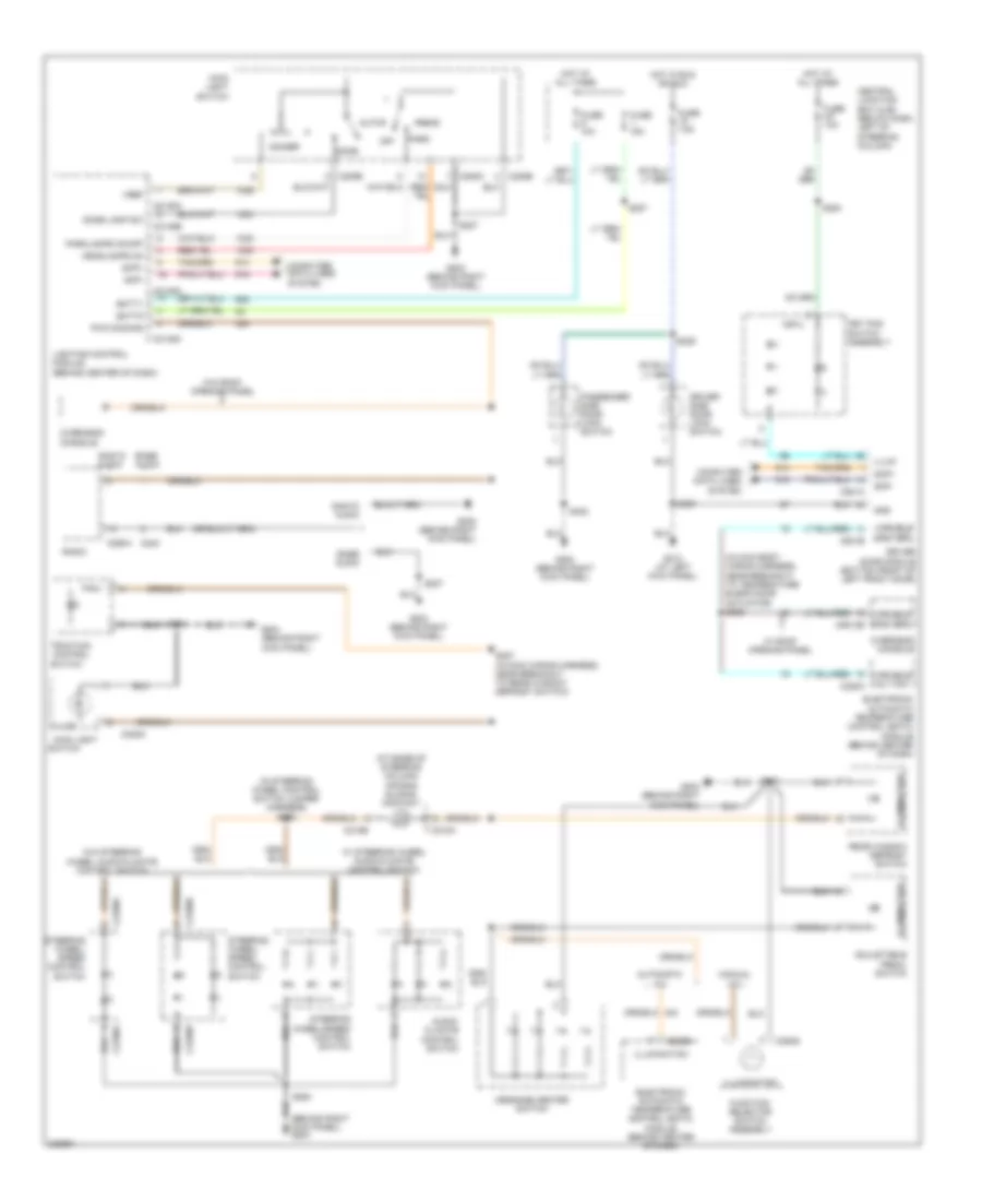Instrument Illumination Wiring Diagram for Ford Crown Victoria 2006