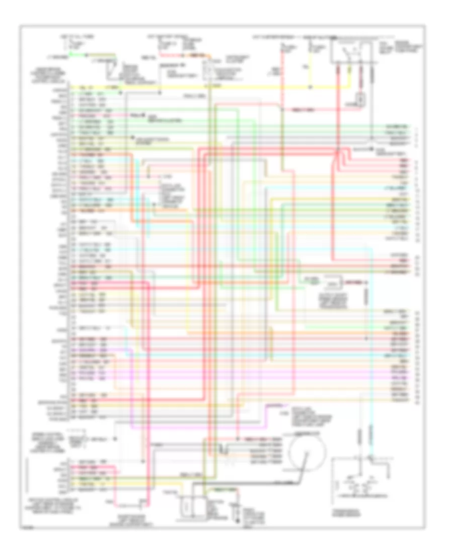5.0L, Engine Performance Wiring Diagrams (1 of 2) for Ford Club Wagon E150 1995