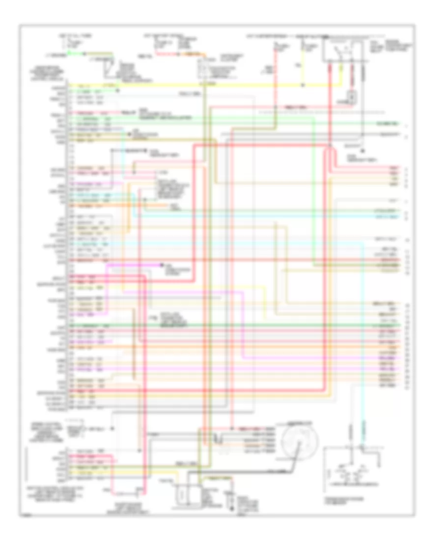 5.8L, Engine Performance Wiring Diagrams, Except California (1 of 2) for Ford Club Wagon E150 1995