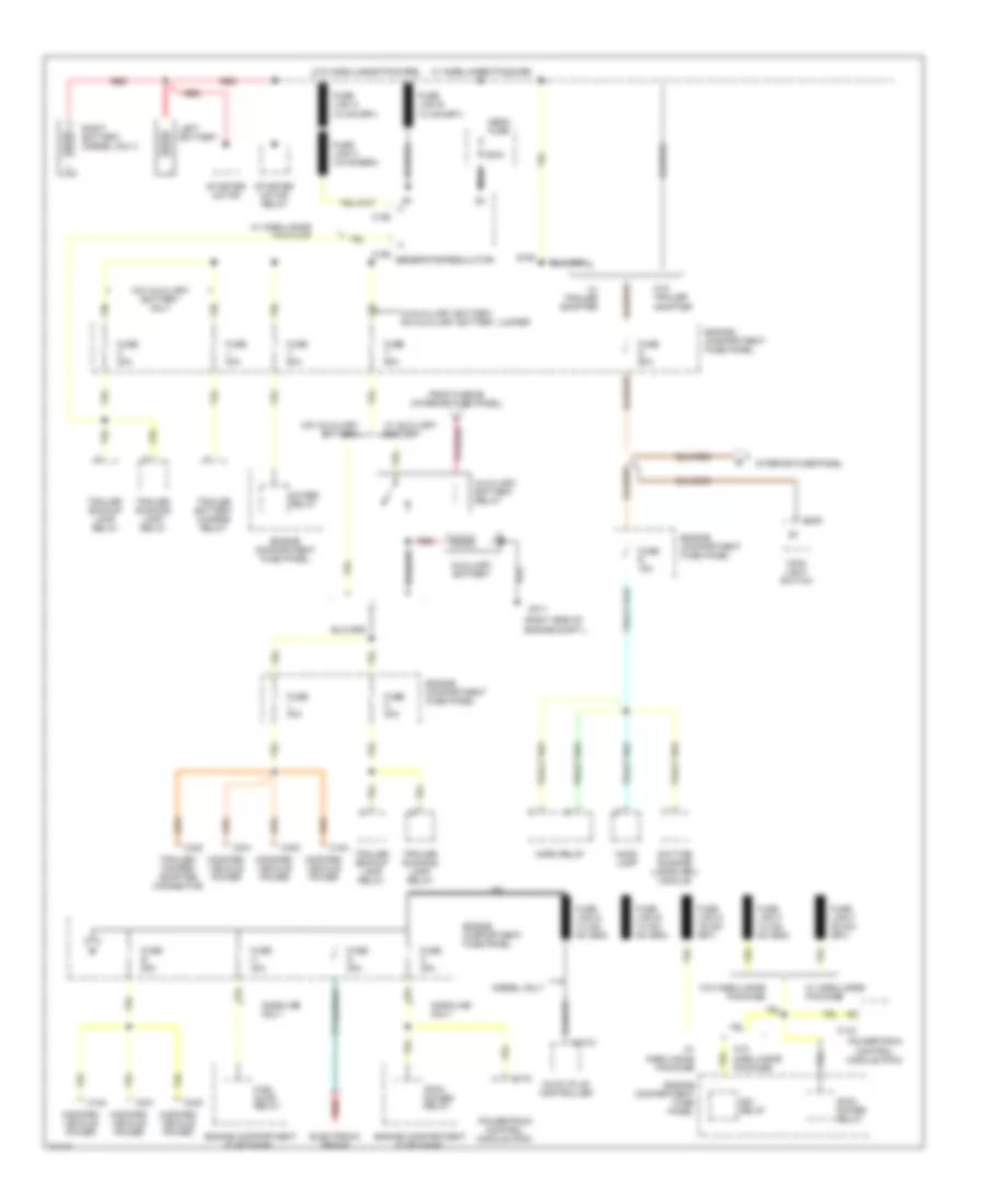 Power Distribution Wiring Diagram 1 of 4 for Ford Club Wagon E150 1995