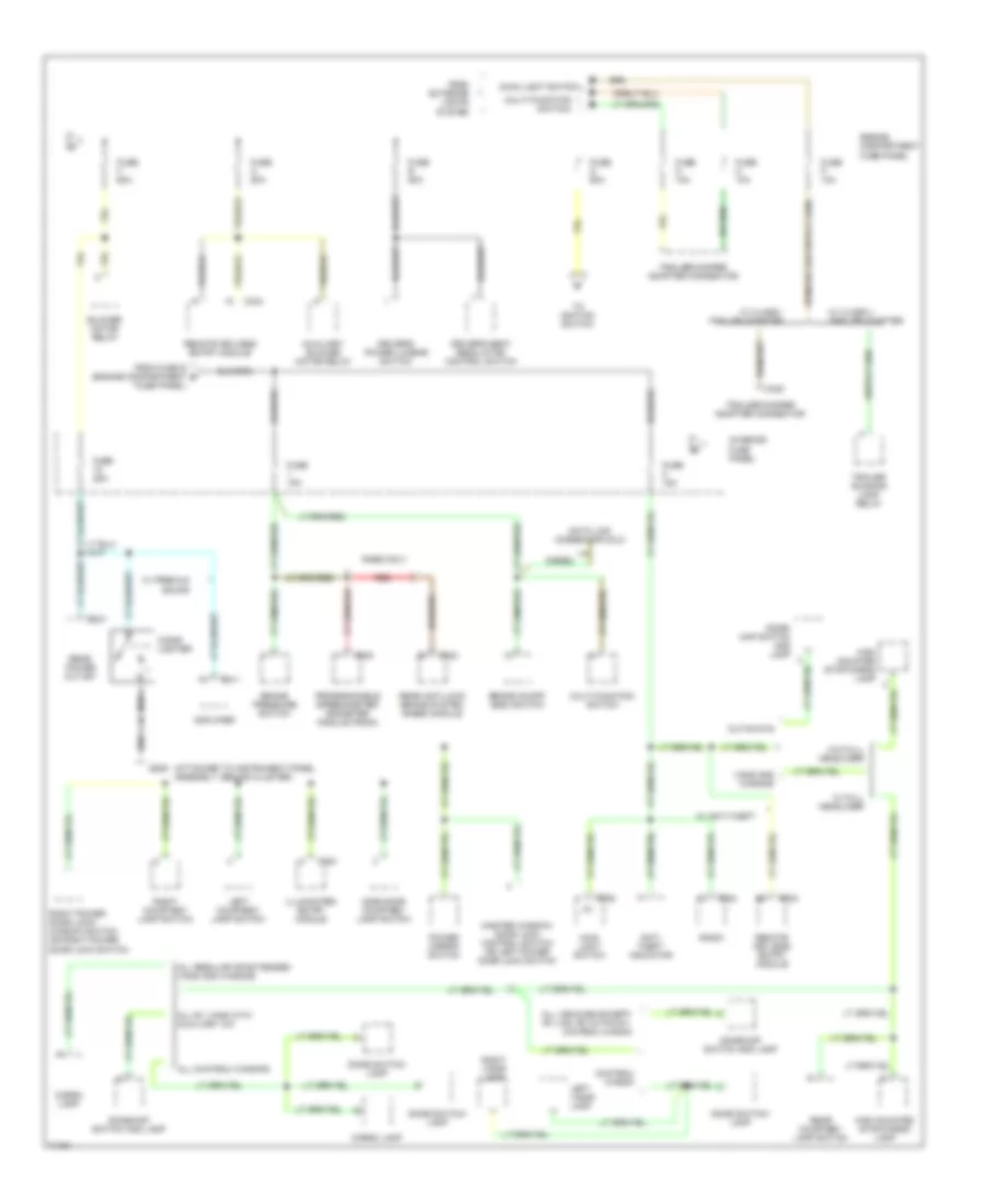 Power Distribution Wiring Diagram (2 of 4) for Ford Club Wagon E150 1995