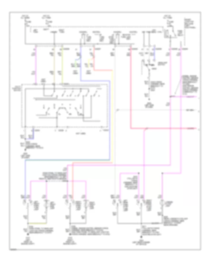 Exterior Lamps Wiring Diagram (1 of 2) for Ford Econoline E250 2010