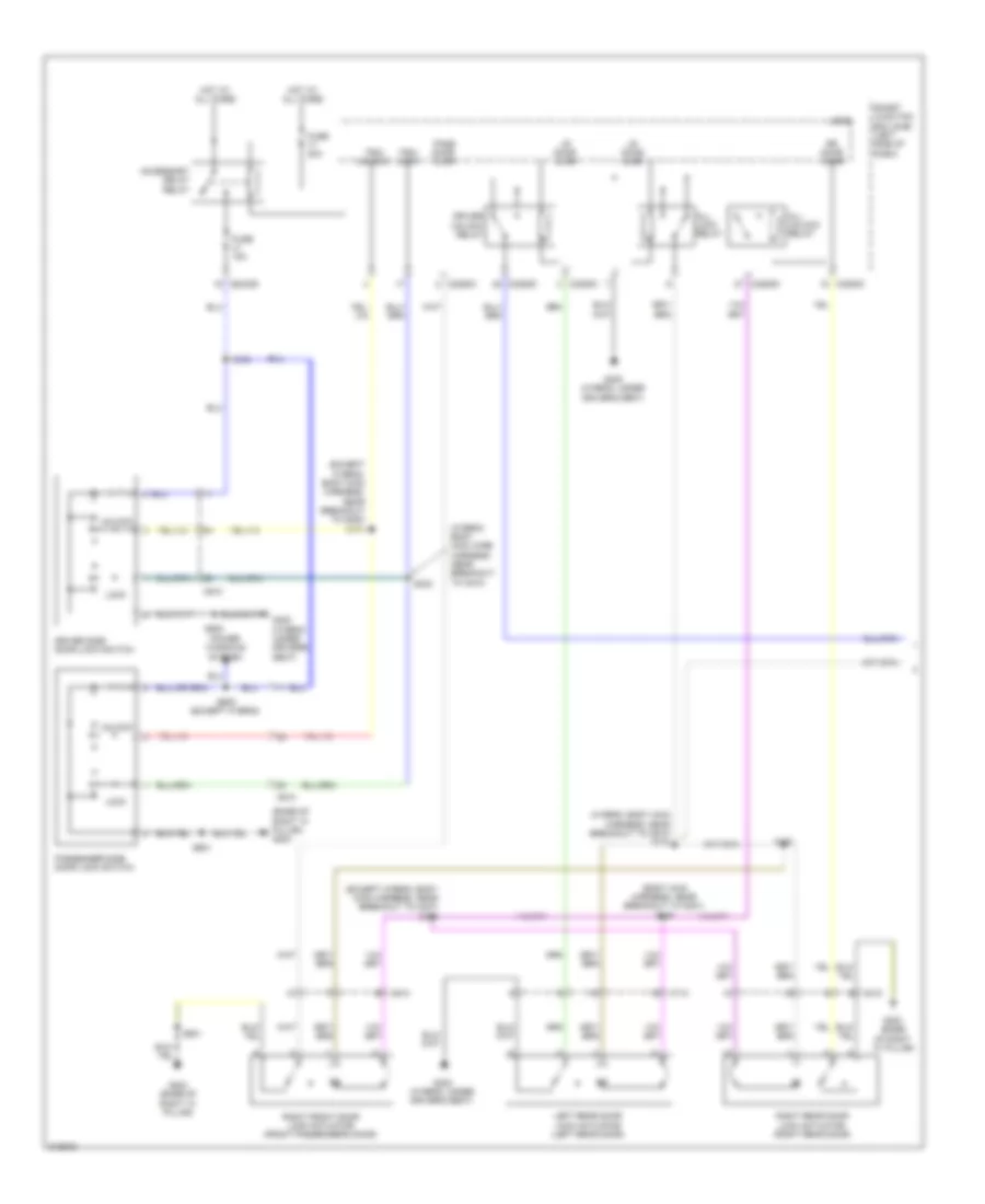 Forced Entry Wiring Diagram 1 of 2 for Ford Fusion Hybrid 2011