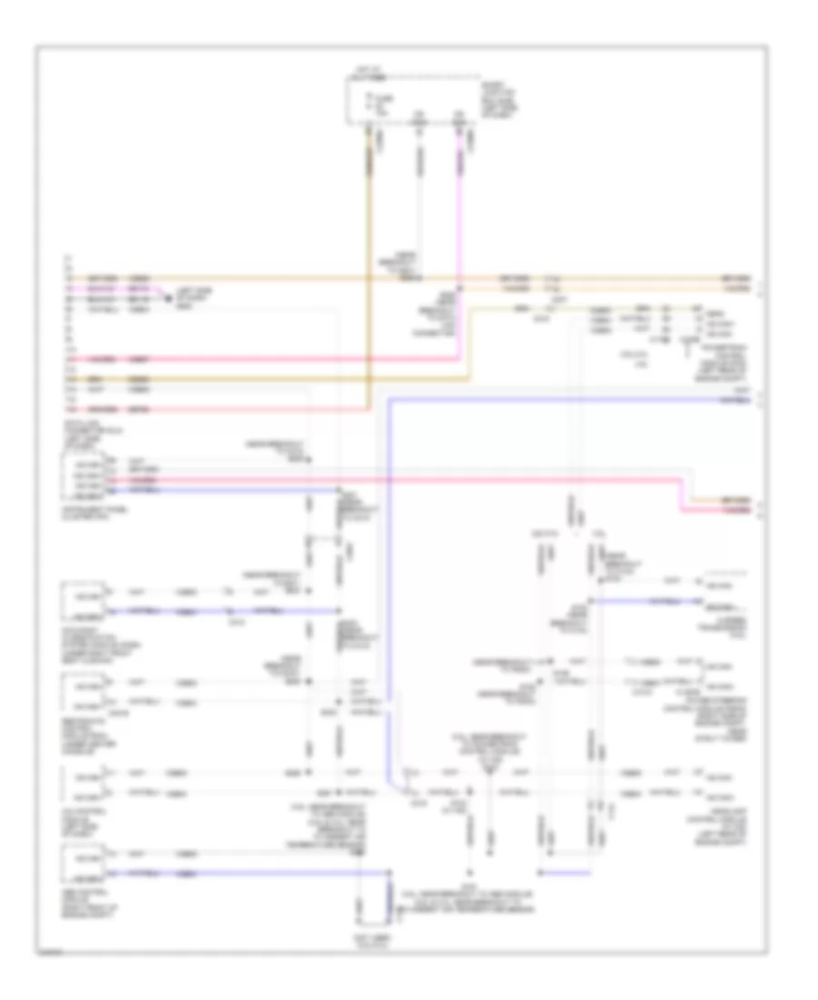 Computer Data Lines Wiring Diagram Except Hybrid 1 of 2 for Ford Fusion Hybrid 2011