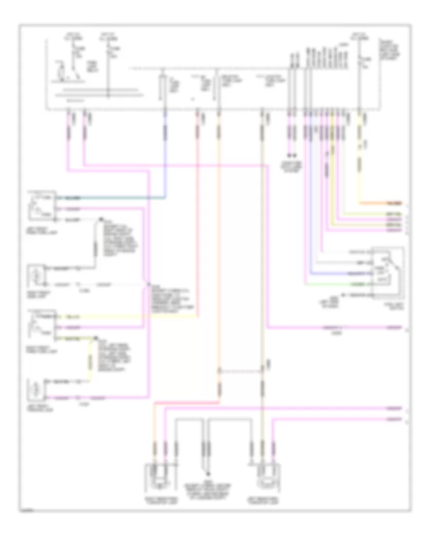 Exterior Lamps Wiring Diagram (1 of 2) for Ford Fusion Hybrid 2011