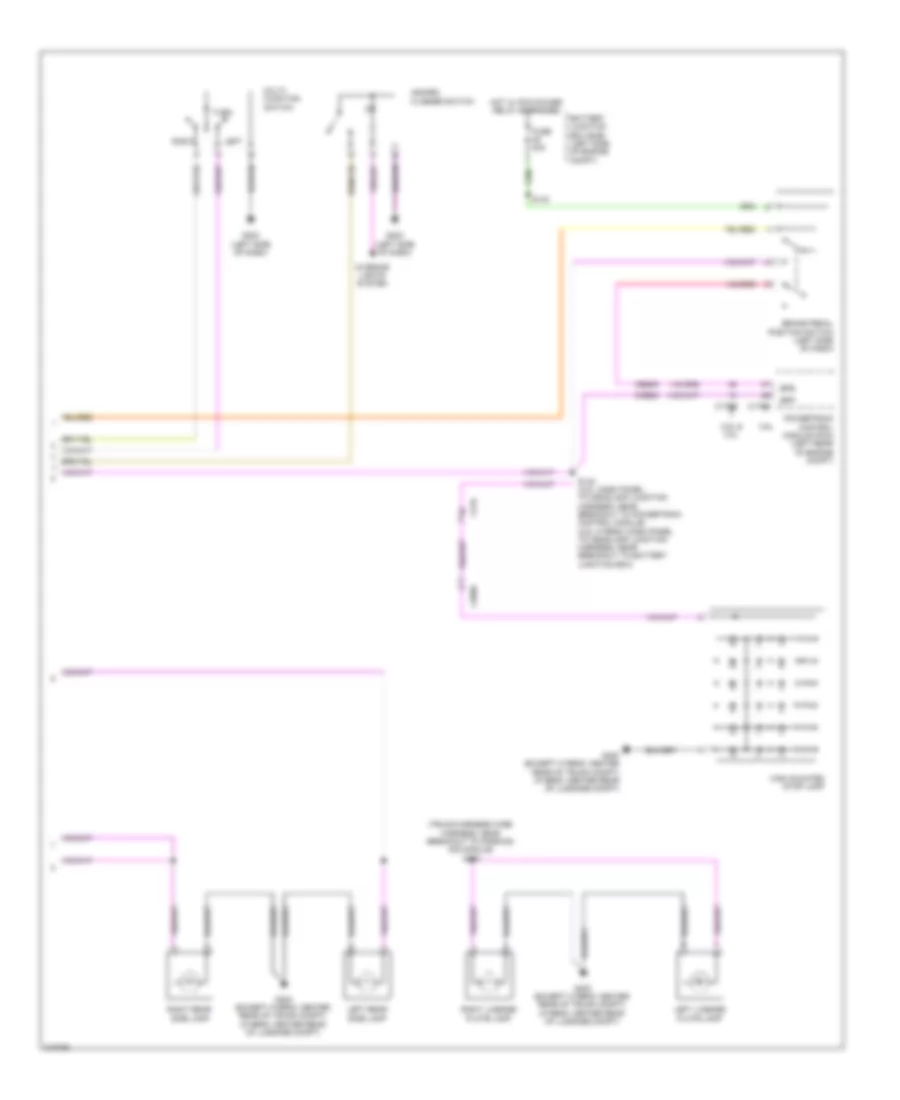 Exterior Lamps Wiring Diagram (2 of 2) for Ford Fusion Hybrid 2011