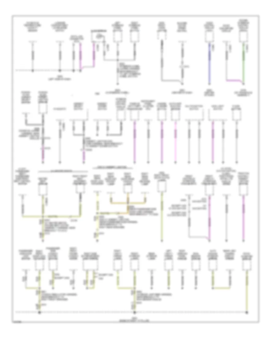 Ground Distribution Wiring Diagram, Hybrid (1 of 3) for Ford Fusion Hybrid 2011