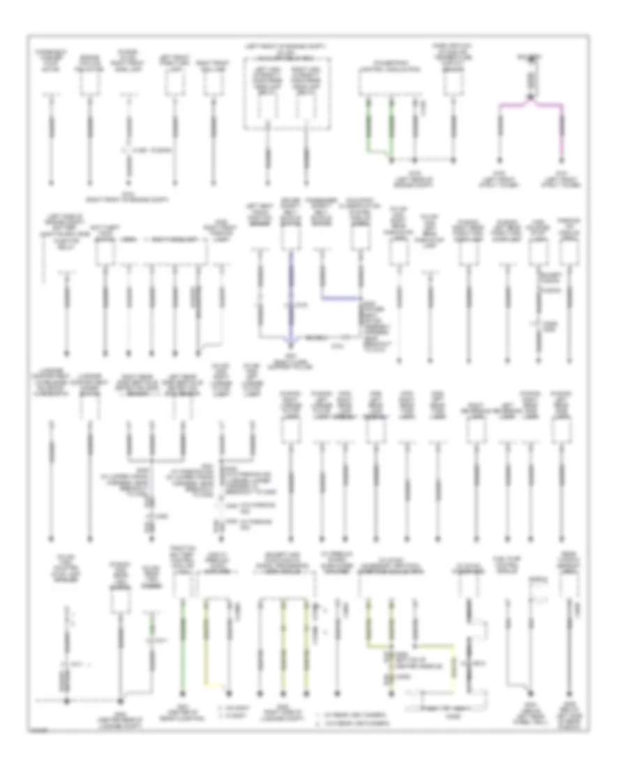 Ground Distribution Wiring Diagram, Hybrid (3 of 3) for Ford Fusion Hybrid 2011